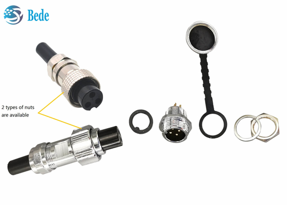 Le support imperméable de panneau de connexion d'aviation d'IP68 GX16 dénomment Pin 2~10