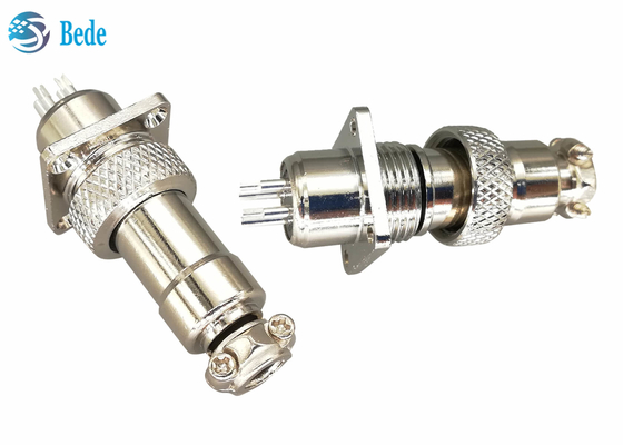 Connecteurs circulaires de 16 millimètres M16 avec Pin carré 200V de la bride 2~10