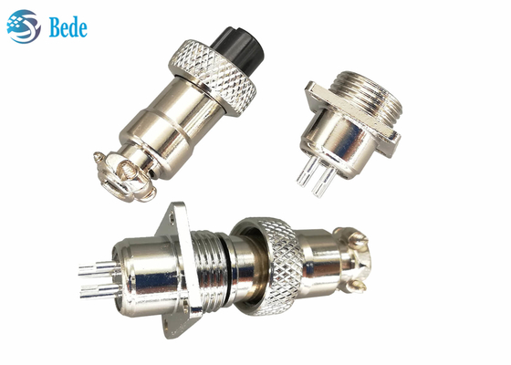Connecteurs circulaires de 16 millimètres M16 avec Pin carré 200V de la bride 2~10