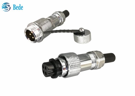 Le connecteur de cuivre IP68 d'aviation de Shell M12 câblent pour câbler accoupler le Pin du style 2~7