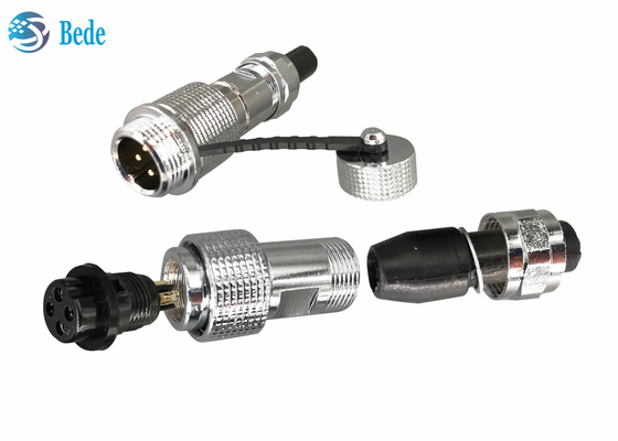 Le connecteur de cuivre IP68 d'aviation de Shell M12 câblent pour câbler accoupler le Pin du style 2~7
