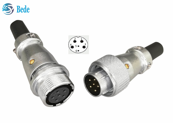 Aviation de câble de WS20 6 Pin Circular Connectors Cable To accouplant des connecteurs
