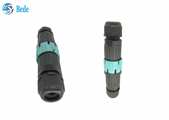 Individu de PA66 M19 fermant à clef le mâle rond de connecteur à IP68 imperméable femelle