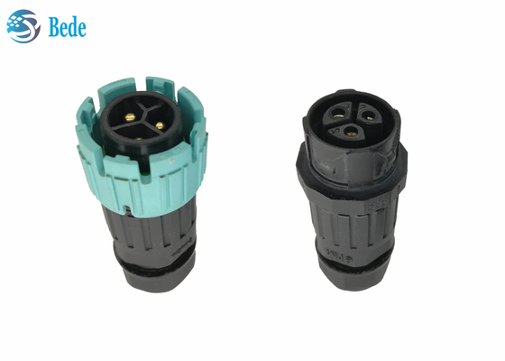 Individu de PA66 M19 fermant à clef le mâle rond de connecteur à IP68 imperméable femelle