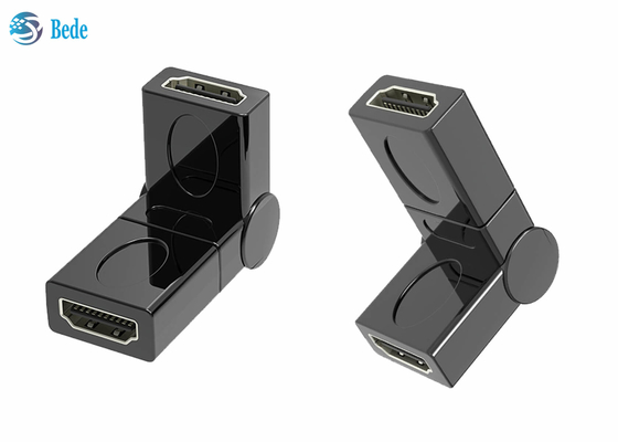 L'or d'extension a plaqué femelle au coupleur femelle 90 de HDMI 180 270 360 degrés réglables