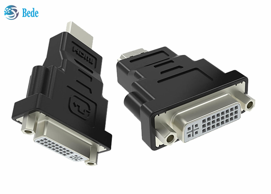 Femelle de DVI au convertisseur gauche de l'adaptateur masculin DVI-I 24+5 bidirectionnels de HDMI