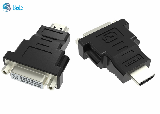Femelle de DVI au convertisseur gauche de l'adaptateur masculin DVI-I 24+5 bidirectionnels de HDMI
