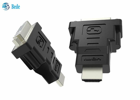 Femelle de DVI au convertisseur gauche de l'adaptateur masculin DVI-I 24+5 bidirectionnels de HDMI