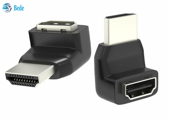 270 le mâle à angle droit de l'adaptateur HDMI du degré HDMI à L femelle le convertisseur 3D 4K a soutenu