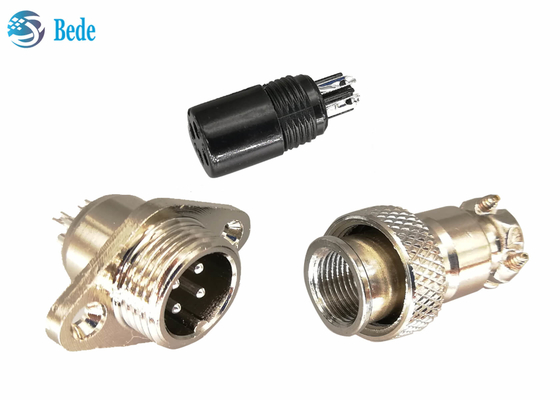 Connecteurs circulaires militaires de la bride Gx12 5 Pin Connector 3A 200V de losange