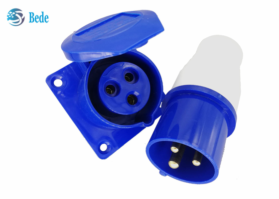 3 bornes panneau industriel de kits de prise et de prise ont monté le type IP44 imperméable 220-250V 16A
