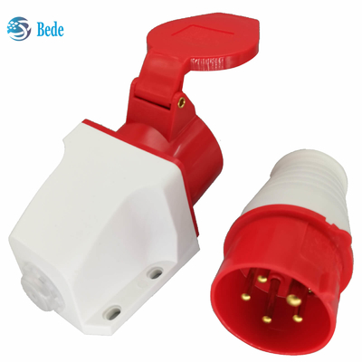 Fiche de connecteur Commando et type de montage mural CEI 60309 380-415V 16Amp