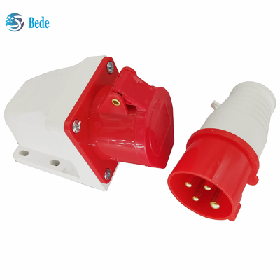 Prise électrique mâle femelle 4 broches 3P+E 380~415V 16Amp Type de montage mural IP44