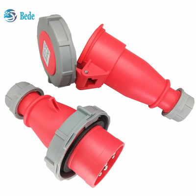 Goupilles industrielles IP67 AC220-415V de la prise 3P+N+E et de la prise 5 16 et 32 ampères accouplant le type