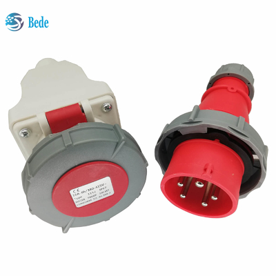 Prise 3P+N+E et prise industrielles IP67 AC220-415V mur de 16 et 32 ampères montant le type