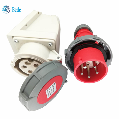 Prise 3P+N+E et prise industrielles IP67 AC220-415V mur de 16 et 32 ampères montant le type