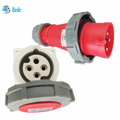 4 broches 3P+E 16Amp Sortie d'alimentation industrielle et prise de montage IP67