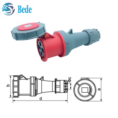 Portes électriques et prises électriques industrielles de 63A / 125 Amp3P+E IP67