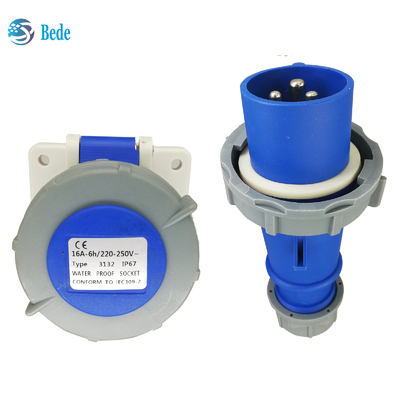 La norme ICE60309 indique que la prise électrique industrielle doit être équipée d'une prise électrique de type IP67.