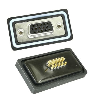 D Subconnecteurs pour les températures extrêmes L'étain en laiton plaqué en or Pins plaqués IP68 imperméable à l'eau -55°C à 125°C
