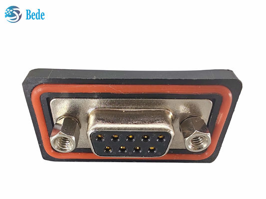 PA66 Connecteur de silicone D Sub9 féminin haute tension de courant 500V Type de montage soudé
