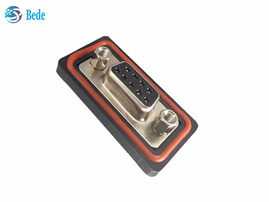 PA66 Connecteur de silicone D Sub9 féminin haute tension de courant 500V Type de montage soudé