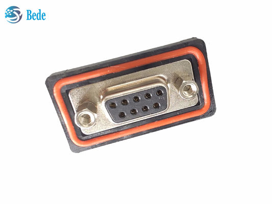PA66 Connecteur de silicone D Sub9 féminin haute tension de courant 500V Type de montage soudé