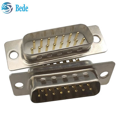 Voltage de 500V Db 15 connecteur mâle, D Sub 15 connecteur mâle avec serrure