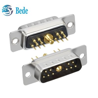 11W1 Combinaison D Sub Connecteurs mâle / femelle signal mixte de courant élevé et coaxiale