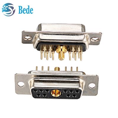 11W1 Combinaison D Sub Connecteurs mâle / femelle signal mixte de courant élevé et coaxiale