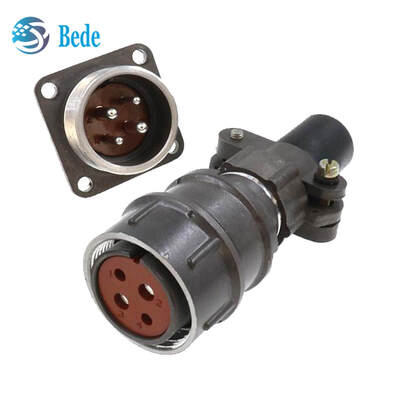 Connecteur circulaire MIL russe 2PM standard avec connexion filetée, isolation frittée au verre et résistance aux hautes températures