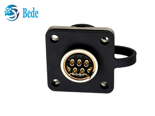 CM10 10Pins DDK Square Flange IP67 Connecteur circulaire étanche à l'eau avec terminaison de soudure