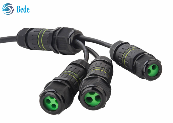BEDE Outdoor IP68 5 Pin Waterproof Connector Output 2~4 fils