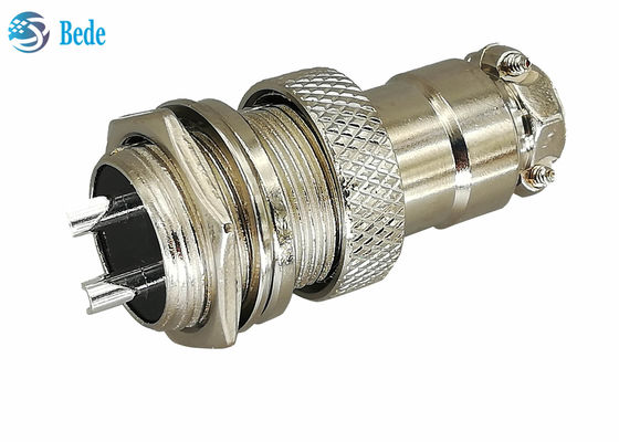 2 broches 16 mm Circulaire Gx16 connecteur de l'aviation Panneau de montage de connecteur Ensemble masculin et féminin