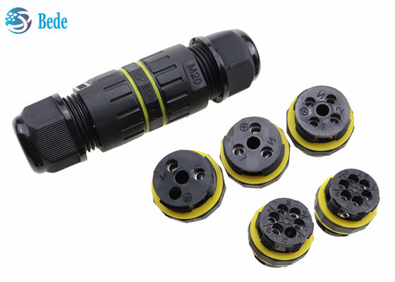 Connecteurs de fil étanches IP68 M20 à 2 broches 3 4 5 6 broches 2 pôles pour une utilisation en extérieur et sous-marine