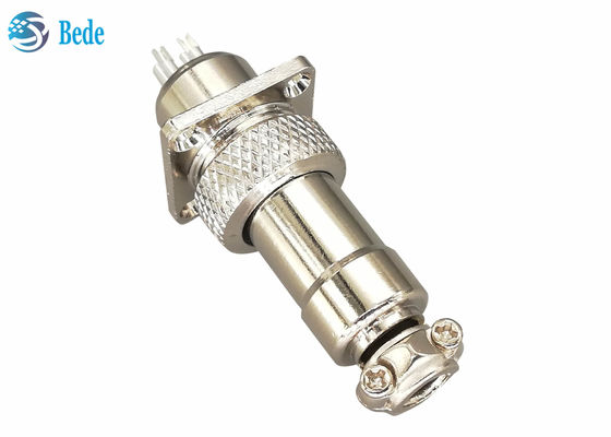 2 3 4 épingle GX12 connecteur d'aviation avec flange carrée ensemble masculin et féminin