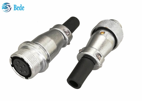 Connecteurs circulaires à 2 3 4 broches, fiches et prises d'accouplement, 25A 500V