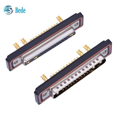 Connecteurs D-Sub Mâle / Femelle 25W3, Indice IP67, Transmission de Puissance et Signaux Mixtes